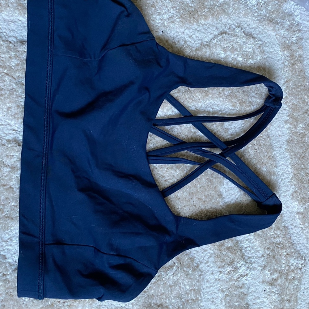 Lululemon Navy Blue Free to be Serene Sports Bra